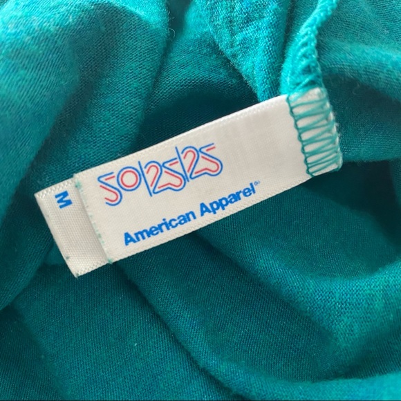 American Apparel | Vintage Comfy Teal Green Skirt - Picture 7 of 8